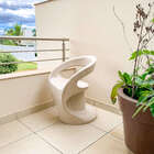 Cadeira Jardim e Varanda Astúrias Polietileno Bege