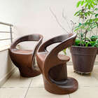 Cadeira Jardim e Varanda Astúrias Polietileno Marrom