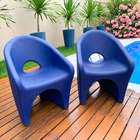 Cadeira Jardim e Varanda Ipanema Polietileno Azul