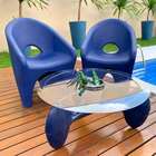 Cadeira Jardim e Varanda Ipanema Polietileno Azul