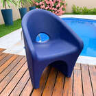 Cadeira Jardim e Varanda Ipanema Polietileno Azul