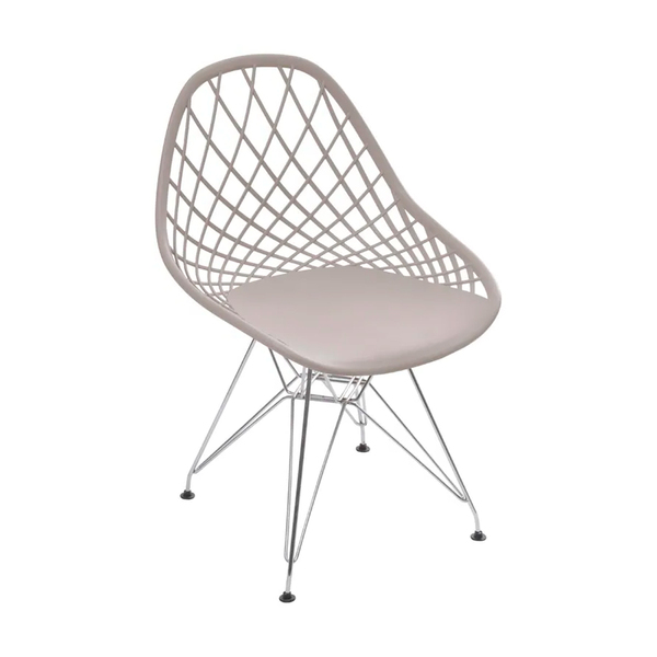 Cadeira Jenny Em Polipropileno Com Base Cromada - Várias Core