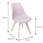 Cadeira Joly Com Almofada Fendi Base De Madeira - Or Design