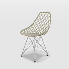 Cadeira Kaila Eiffel Fendi Empório  Base Aã§o Cromado