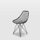 Cadeira Kaila Eiffel Preto Empório  Base Preta