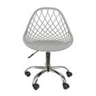 Cadeira Kaila Polipropileno Cinza Base Rodízio