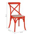 Cadeira Katrina Vermelha Rivatti