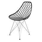 Cadeira Kayla Pp Eiffel Empório  Preto