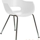 Cadeira Kiss Base Cromada - Branca