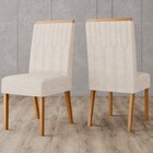 Cadeira Kit 2 Cadeiras Lavínia Nature/linho - Henn