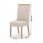 Cadeira Kit 2 Cadeiras Lavínia Nature/linho - Henn