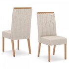 Cadeira Kit 2 Cadeiras Lavínia Nature/linho - Henn