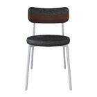 Cadeira Kyta Fixa C/4 Pés 50 X 44,7 X 83,8 Cm Pés Brancos