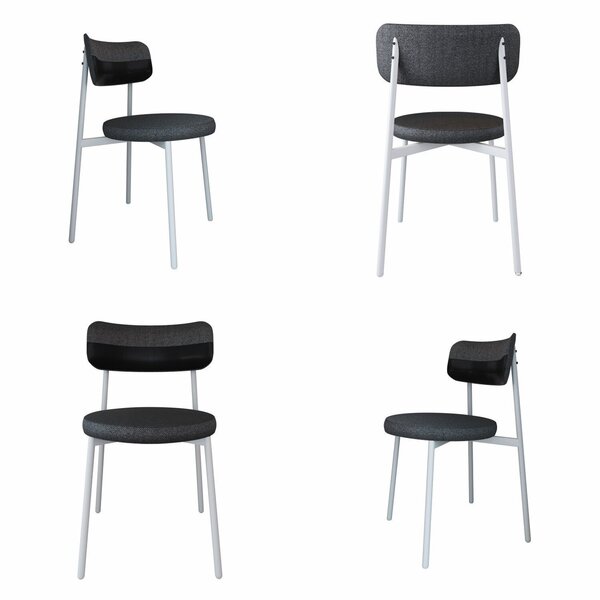 Cadeira Kyta Fixa Com 4 Pés 50 X 44,7 X 83,8 Cm Com 4 Unidade