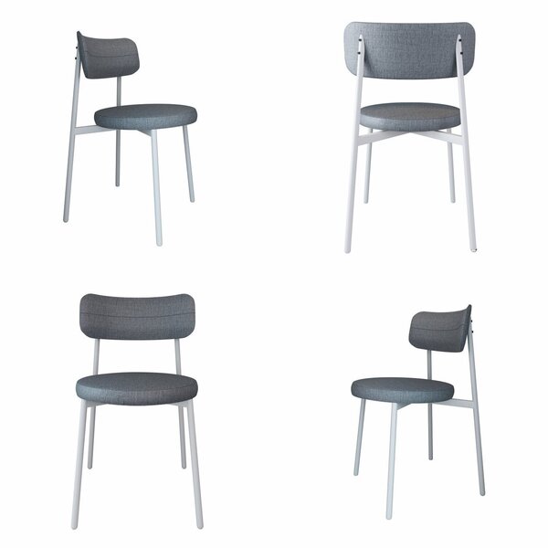 Cadeira Kyta Fixa Com 4 Pés 50 X 44,7 X 83,8 Cm Com 4 Unidade