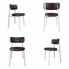 Cadeira Kyta Fixa Com 4 Pés 50 X 44,7 X 83,8 Cm Com 4 Unidade