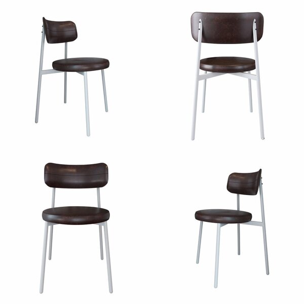 Cadeira Kyta Fixa Com 4 Pés 50 X 44,7 X 83,8 Cm Com 4 Unidade