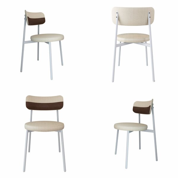 Cadeira Kyta Fixa Com 4 Pés 50 X 44,7 X 83,8 Cm Com 4 Unidade