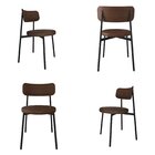 Cadeira Kyta Fixa Com 4 Pés 50 X 44,7 X 83,8 Cm Com 4 Unidade