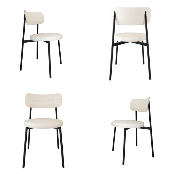 Cadeira Kyta Fixa Com 4 Pés 50 X 44,7 X 83,8 Cm Com 4 Unidade