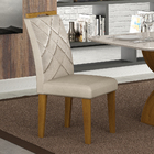 Cadeira Larissa New Mdf Moveis Leifer Freijó, Joli Palha