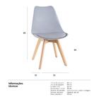 Cadeira Leda - Cinza claro