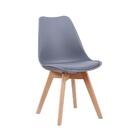 Cadeira Leda Cinza Escuro