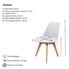 Cadeira Leda Saarinen Design Branca