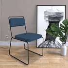 Cadeira Lia Azul E Preta