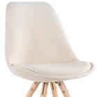 Cadeira Ligia - Assento Aveludado - Nude