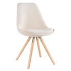 Cadeira Ligia - Assento Aveludado - Nude