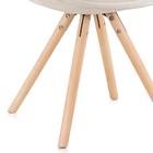 Cadeira Ligia - Assento Aveludado - Nude