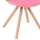 Cadeira Ligia - Assento Estofado - Rosa