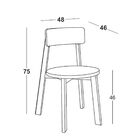 Cadeira Lina - Máxima Cacau/rosa New