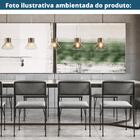 Cadeira Liverpool Fratini Revestimento Em Tecido Grafite Base