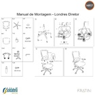 Cadeira Londres Diretor - Preto