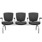 Cadeira Longarina 3 Lugares Aeroporto Recepção Cromado Baixa