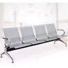 Cadeira Longarina Aeroporto Cromada 4 Lugares