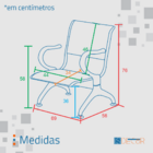 Cadeira Longarina Com Est Cromada 1 Lugar Colors - Vinho