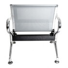 Cadeira Longarina Cromada 1 Lugar - Cromada