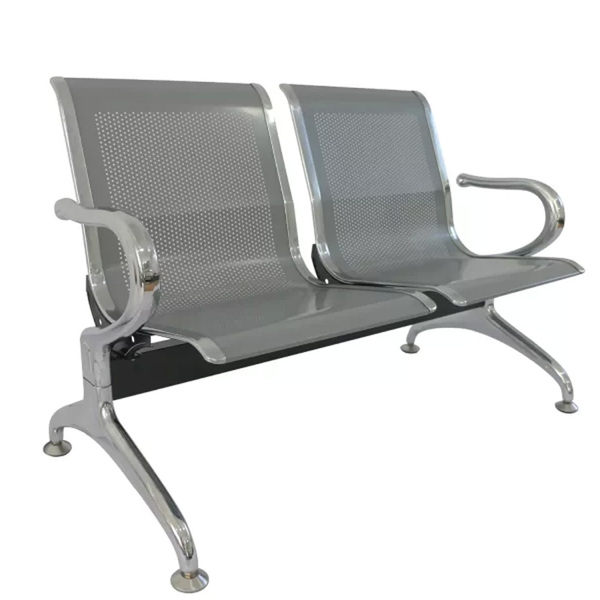 Cadeira Longarina Para Escritório 2 Lugares Dubai Fratini