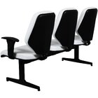 Cadeira Longarina Para Escritório 3 Lugares Amor Branco