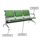 Cadeira Longarina Para Recepão Tipo Aeroporto Com 3 Lugares C