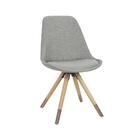 Cadeira Luana Estofada Cinza Rivatti