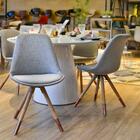 Cadeira Luana Estofada Cinza Rivatti