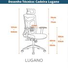 Cadeira Lugano Presidente - Preto