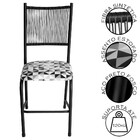 Cadeira Lugo Em Aço E Fibra Estofada Para Cozinha Ou Jantar