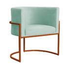 Cadeira Luna Para Clínica Estética Base De Metal Bronze Velud