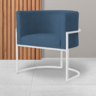 Cadeira Luna Para Consultório Base De Metal Branco Suede Esco