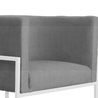 Cadeira Luna Para Consultório Base De Metal Branco Suede Esco